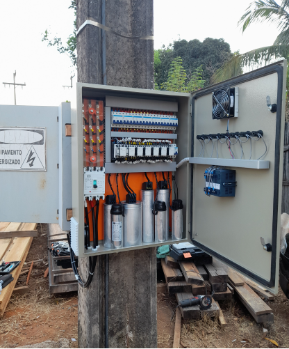 Imagem de um painel elétrico